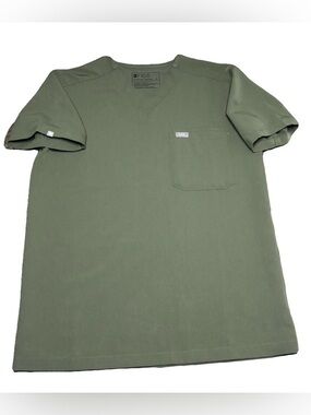 FIGS Leon Scrub Top XS Moss Green Technical Collection